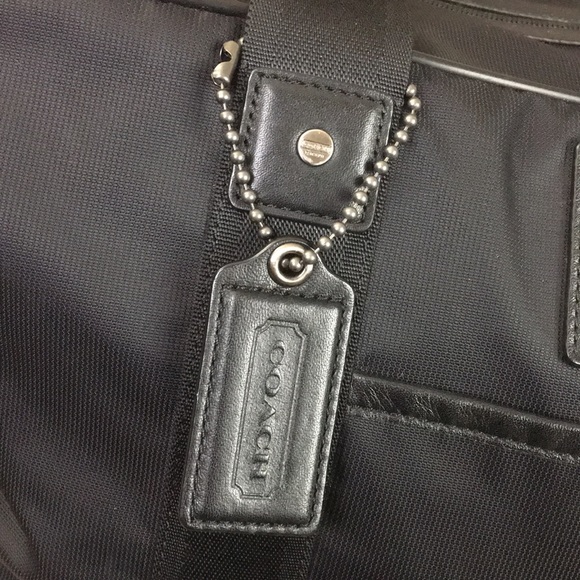 Coach black nylon Voyager Travel Duffel Gym Bag - Picture 3 of 8
